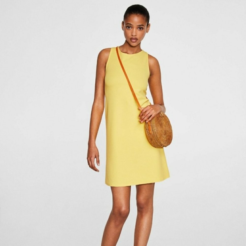 Mango yellow dress